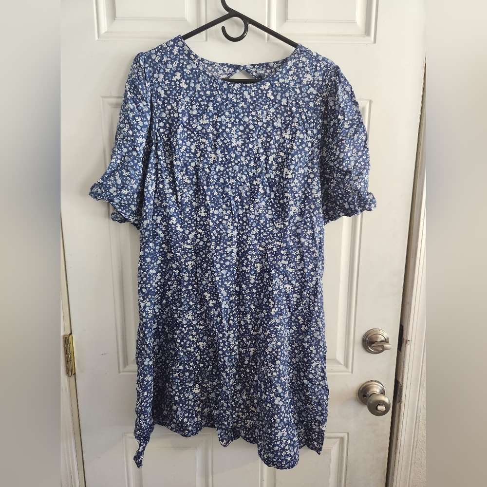 Blue Floral Dress